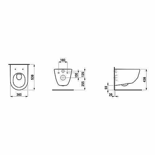 Laufen pro new konzolna solja 2095.6 - Slika 3